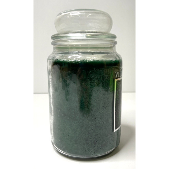 Village Candle Balsam Fir Green Scented Large Apothecary Jar Candle 21.25 oz NEW - Picture 4 of 7